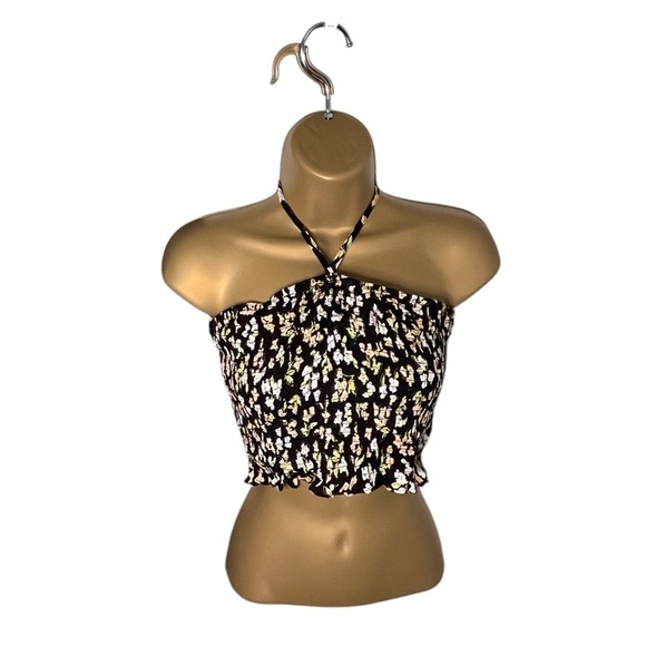 Altar’d State Darby Smocked Top in Black Medium - Picture 2 of 6